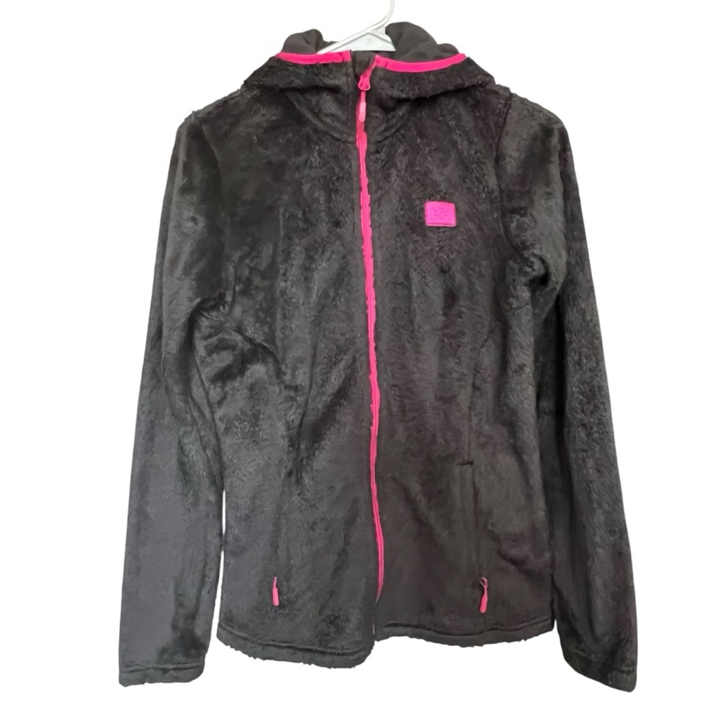 Helly Hansen Fleece Hoodie Jacket Skiing Streetwear Gorpcore Preppy Blk SZ S
